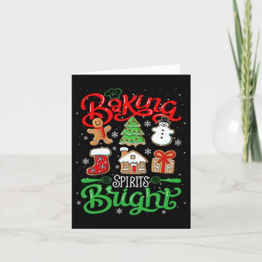 Baking Spirit Bright Donut kerstboom Kaart (Voorkant)