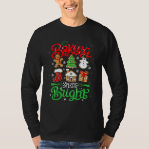 Baking Spirit Bright Donut kerstboom T-shirt