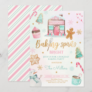 Baking Spirit Bright Holiday Party kerstake Kaart