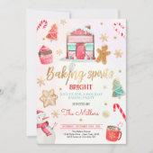 Baking Spirit Bright Holiday Party kerstake Kaart (Voorkant)