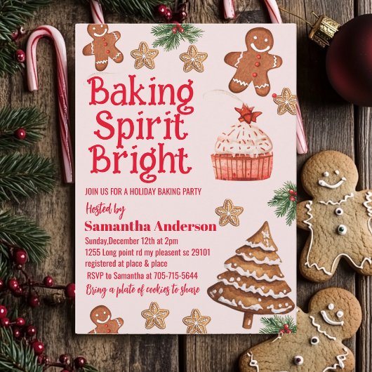 baking spirit bright | kerst-koekjesuitwisseling kaart