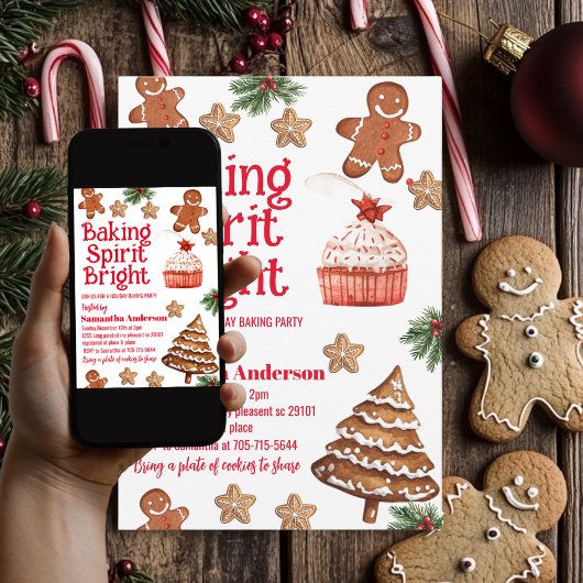 baking spirit bright | kerst-koekjesuitwisseling kaart
