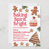 baking spirit bright | kerst-koekjesuitwisseling kaart (Voorkant)