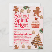 baking spirit bright | kerst-koekjesuitwisseling kaart (Voorkant)