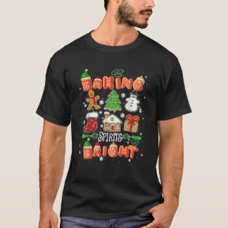Baking Spirit Bright kerstboom Xmas Cookie Ki T-shirt