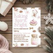 Baking Spirit Bright Pastel Pink Cookie Exchange Kaart