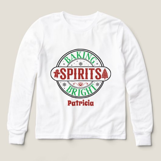 Baking spirits bright add name kinder unisex (Voorkant)