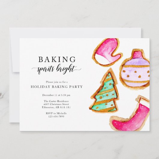 Baking Spirits Bright Baking Party Eenvoudig Kaart (Voorkant)