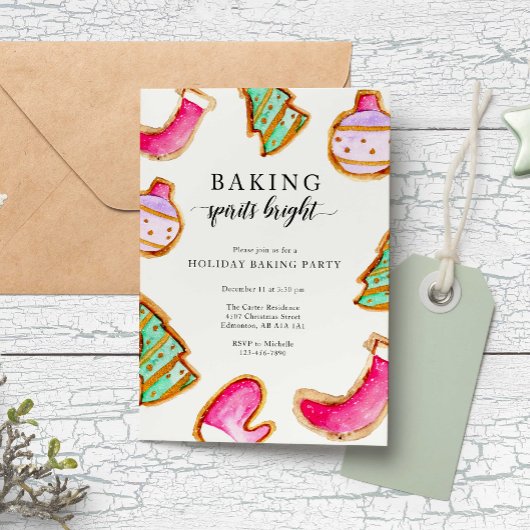 Baking Spirits Bright Baking Party Eenvoudig Kaart