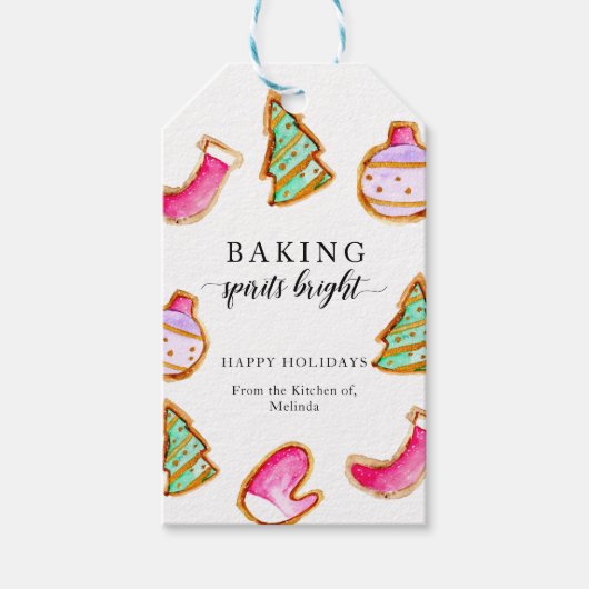 Baking Spirits Bright Baking Party Simple  Cadeaulabel (Voorkant)
