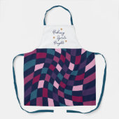 Baking Spirits Bright Bold Warped Geruit Schort (Voorkant)