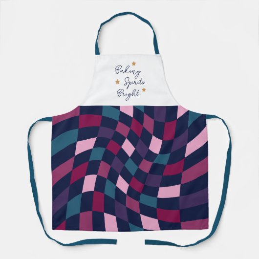Baking Spirits Bright Bold Warped Geruit Schort (Voorkant)