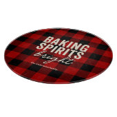 Baking Spirits Bright Buffalo Plaid Christmas Snijplank (Hoek)