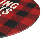 Baking Spirits Bright Buffalo Plaid Christmas Snijplank (Hoek)