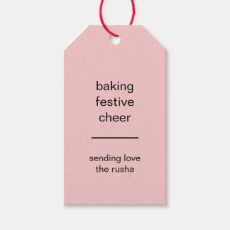 Baking Spirits Bright Christmas Baking Tag Design Cadeaulabel