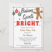 Baking Spirits Bright Christmas Cookie Decorating Kaart (Voorkant)