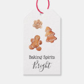 Baking Spirits Bright Christmas Cookie Label Cadeaulabel (Voorkant)