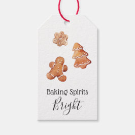 Baking Spirits Bright Christmas Cookie Label Cadeaulabel