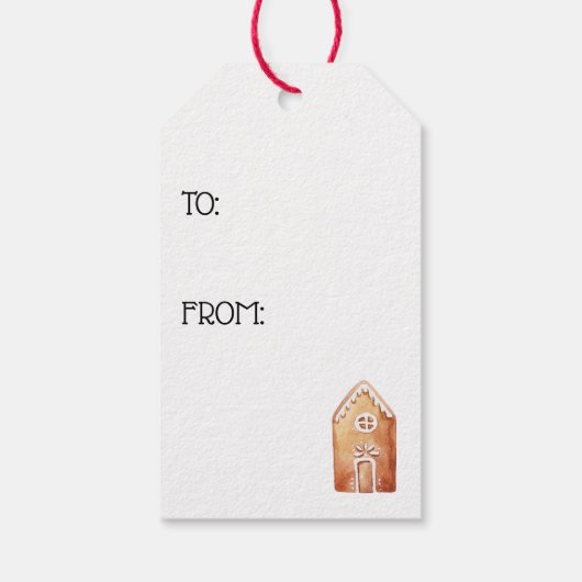 Baking Spirits Bright Christmas Cookie Label Cadeaulabel (Achterkant)