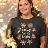 Baking Spirits Bright Christmas Cookies Feestelijk Tri-Blend Shirt