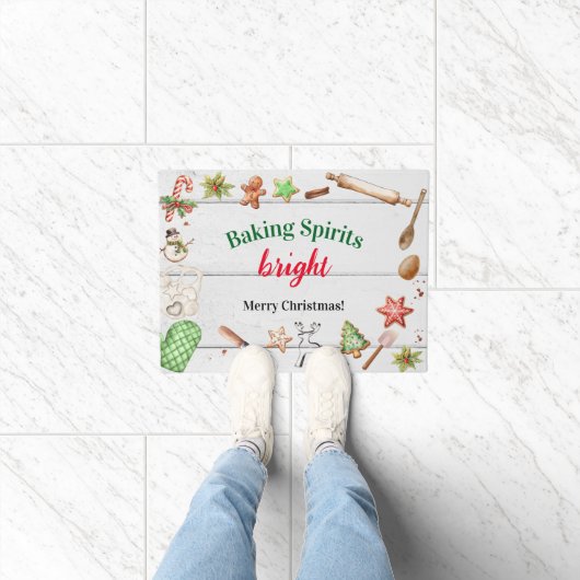 Baking Spirits Bright Christmas Deurmat (Binnen)