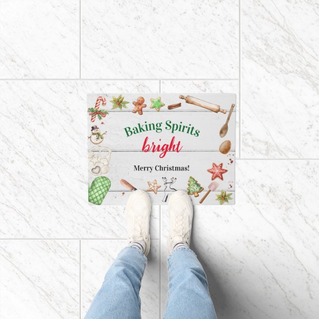 Baking Spirits Bright Christmas Deurmat (Binnen)