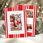 Baking Spirits Bright Christmas Familiefoto Folie Feestdagenkaart