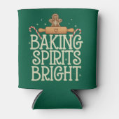 Baking Spirits Bright Christmas Funny Xmas Baker Blikjeskoeler (Voorkant)
