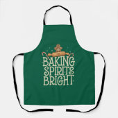 Baking Spirits Bright Christmas Funny Xmas Baker Schort (Voorkant)