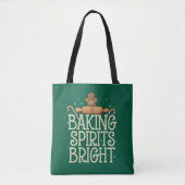 Baking Spirits Bright Christmas Funny Xmas Baker Tote Bag (Voorkant)