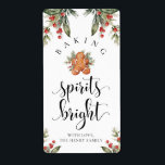 Baking Spirits Bright Christmas Gift Label Sticker<br><div class="desc">Deze bakkersgeest felle kerstcadeau-stickers zijn de perfecte aanvulling op uw zelfgemaakte kerstcadeaus. De stickers kunnen gepersonaliseerd worden met jouw naam. Scripttekst kan niet worden bewerkt. Alle andere tekst is bewerkbaar en kan worden aangepast aan uw behoeften. Voor meer geavanceerde aanpassing van dit ontwerp, selecteert u gewoon de knop "Aanpassen" hierboven....</div>