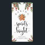 Baking Spirits Bright Christmas Gift Label Sticker<br><div class="desc">Deze bakkersgeest felle kerstcadeau-stickers zijn de perfecte aanvulling op uw zelfgemaakte kerstcadeaus. De stickers kunnen gepersonaliseerd worden met jouw naam. Scripttekst kan niet worden bewerkt. Alle andere tekst is bewerkbaar en kan worden aangepast aan uw behoeften. Voor meer geavanceerde aanpassing van dit ontwerp, selecteert u gewoon de knop "Aanpassen" hierboven....</div>