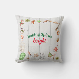 Baking Spirits Bright Christmas Holiday Party Kussen