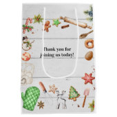 Baking Spirits Bright Christmas Holiday Party Medium Cadeauzakje (Achterkant)