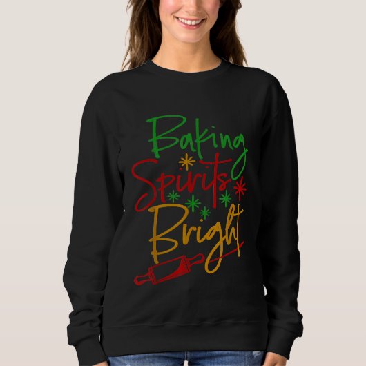 Baking Spirits Bright Christmas Holiday Pastry Che Trui (Voorkant)