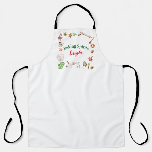 Baking Spirits Bright Christmas Holiday Schort (Voorkant)