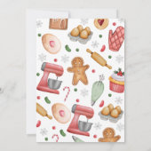 Baking Spirits Bright Christmas Party Kaart (Achterkant)