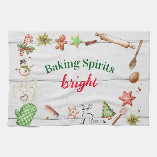 Baking Spirits Bright Christmas Theedoek (Horizontaal)