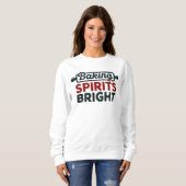Baking Spirits Bright Christmas White Sweatshirt (Voorkant volledig)