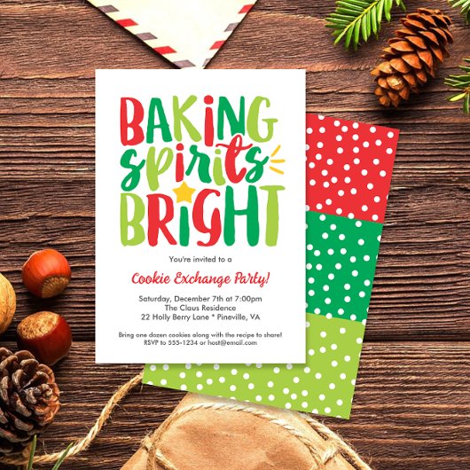 Baking Spirits Bright Cooke Swap Kerstfeest Kaart