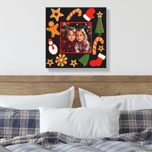 Baking Spirits Bright Cookie Custom Photo Canvas Afdruk (Insitu (Slaapkamer))