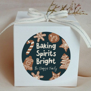 Baking Spirits Bright Cookie Exchange Gift Label