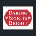 baking spirits bright cookie feestdagenkaart<br><div class="desc">Baking Spirits Bright Holiday Christmas Cookie Exchange Party Nodig Briefkaart uit. Nodig gasten uit voor een cookie-uitwisselingsruil waarbij iedereen cookies meeneemt en vervolgens cookies uitwisselt voor meer cookies. Het is een win-win situatie waarin iedereen verschillende soorten koekjes krijgt om te eten en te delen met anderen. Begin je eigen vakantietraditie...</div>