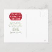 baking spirits bright cookie feestdagenkaart (Achterkant)