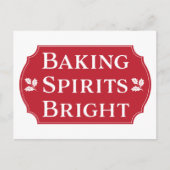 baking spirits bright cookie feestdagenkaart (Voorkant)