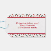 Baking Spirits Bright Cookie kerstfeestdag Cadeaulabel (Achterkant Horizontaal)