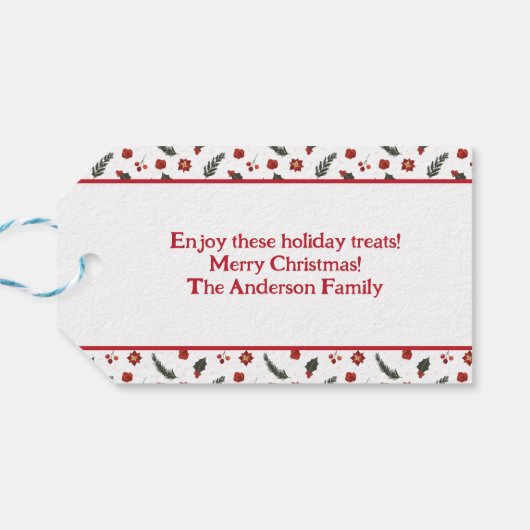 Baking Spirits Bright Cookie kerstfeestdag Cadeaulabel (Achterkant Horizontaal)