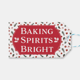 Baking Spirits Bright Cookie kerstfeestdag Cadeaulabel