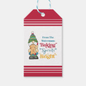 Baking Spirits Bright Cookie kerstfeestdag Cadeaulabel (Voorkant)