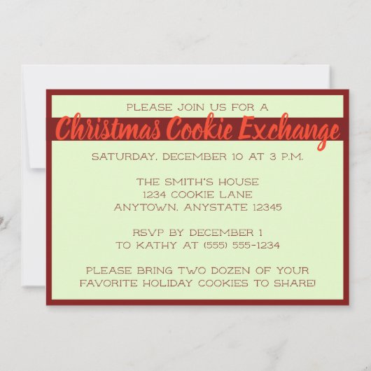 Baking Spirits Bright Cookie Party uitnodigingen (Achterkant)